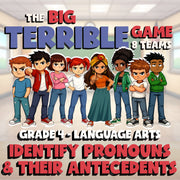 Identify Pronouns & Their Antecedents BIG TERRIBLE GAME - Grade 4 ELA Review