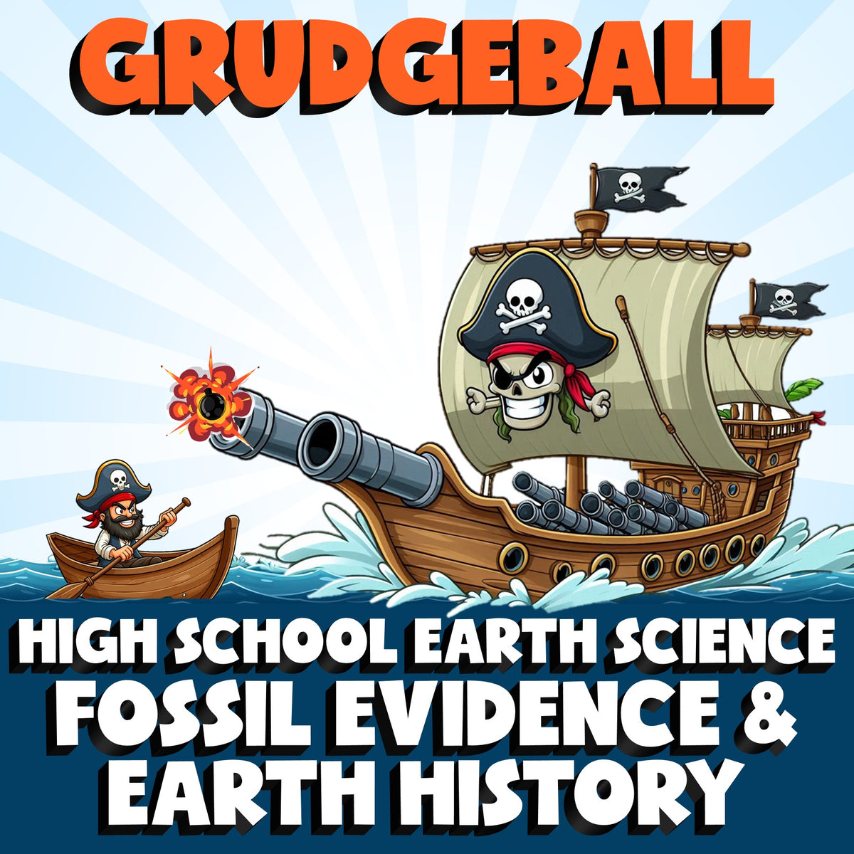 Fossil Evidence & Earth History GRUDGEBALL Game - No Prep Earth Science Review