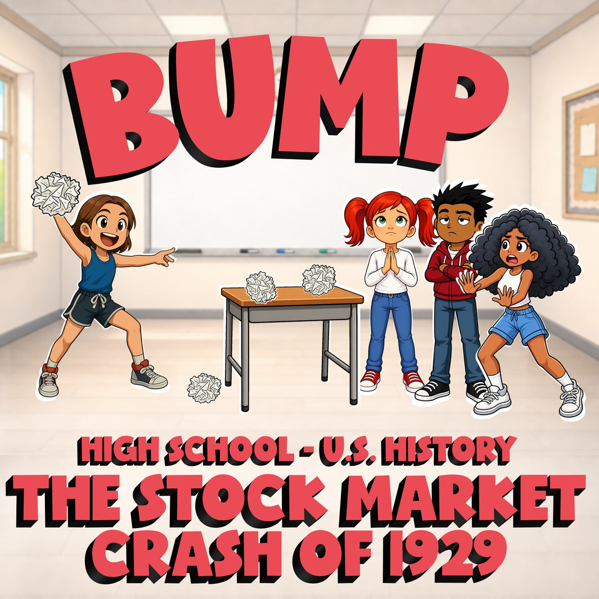 The Stock Market Crash of 1929 BUMP U.S. History Game - No Prep Review Activity