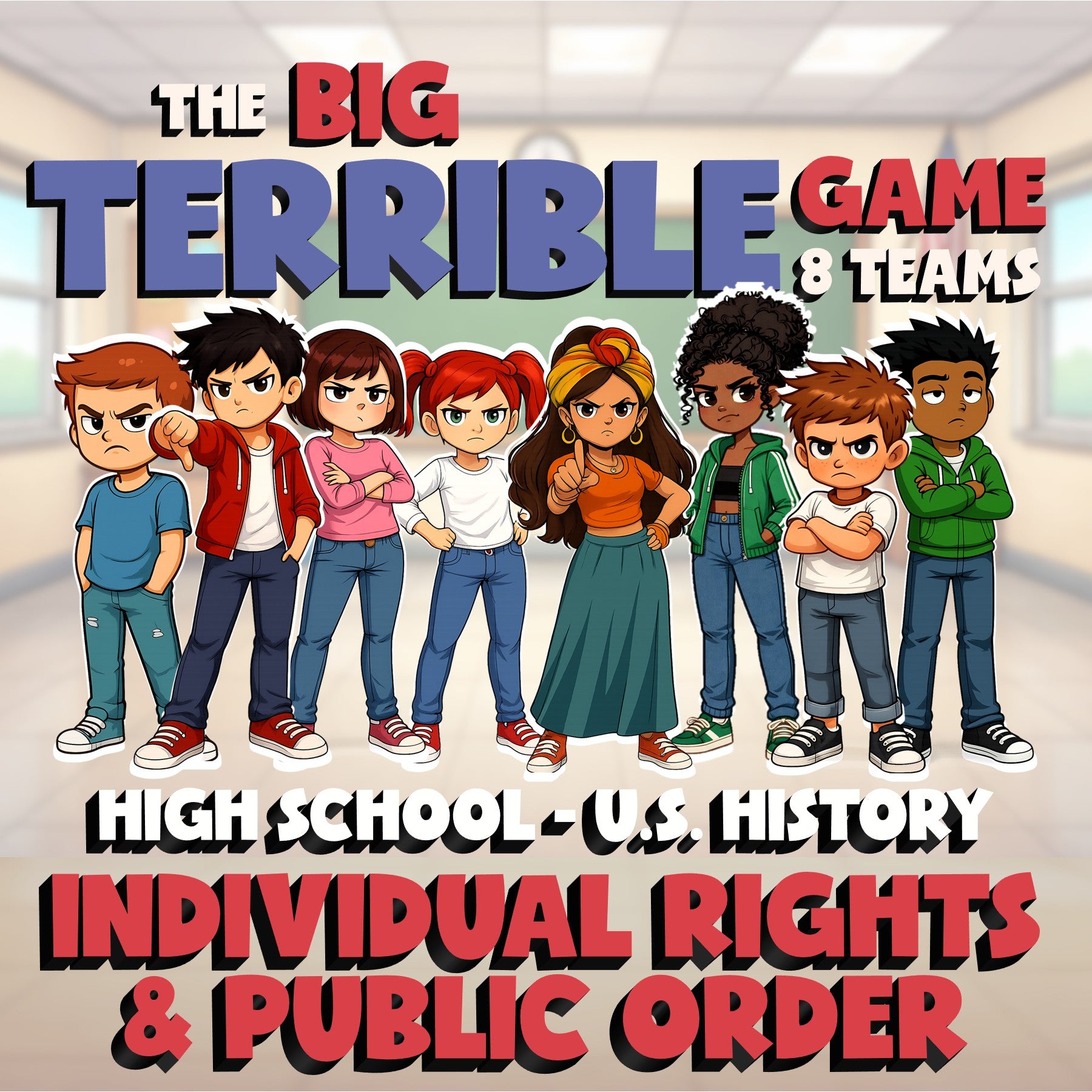 Individual Rights & Public Order BIG TERRIBLE GAME - No Prep U.S. History Review