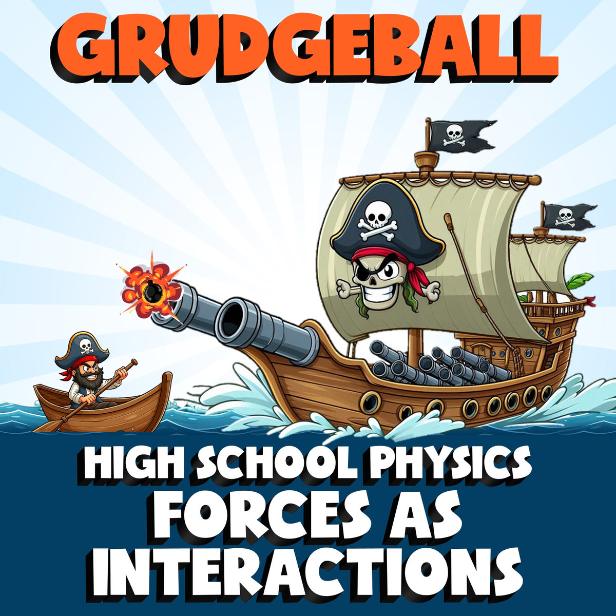Forces as Interactions GRUDGEBALL Science Game - No Prep Physics Review Activity
