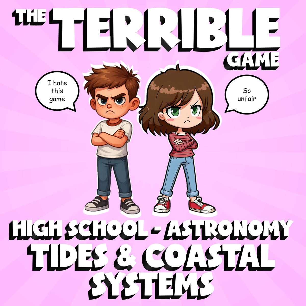 Tides & Coastal Systems THE TERRIBLE GAME - No Prep Astronomy Science Review