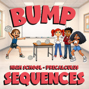 Sequences BUMP Math Game - No Prep PreCalculus Review Activity