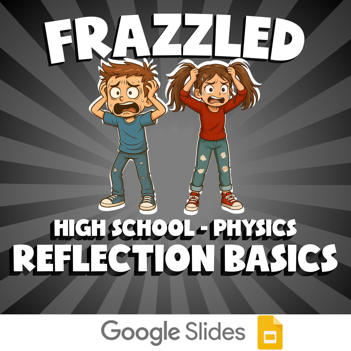 Reflection Basics FRAZZLED Science Game - No Prep Physics Review Activity