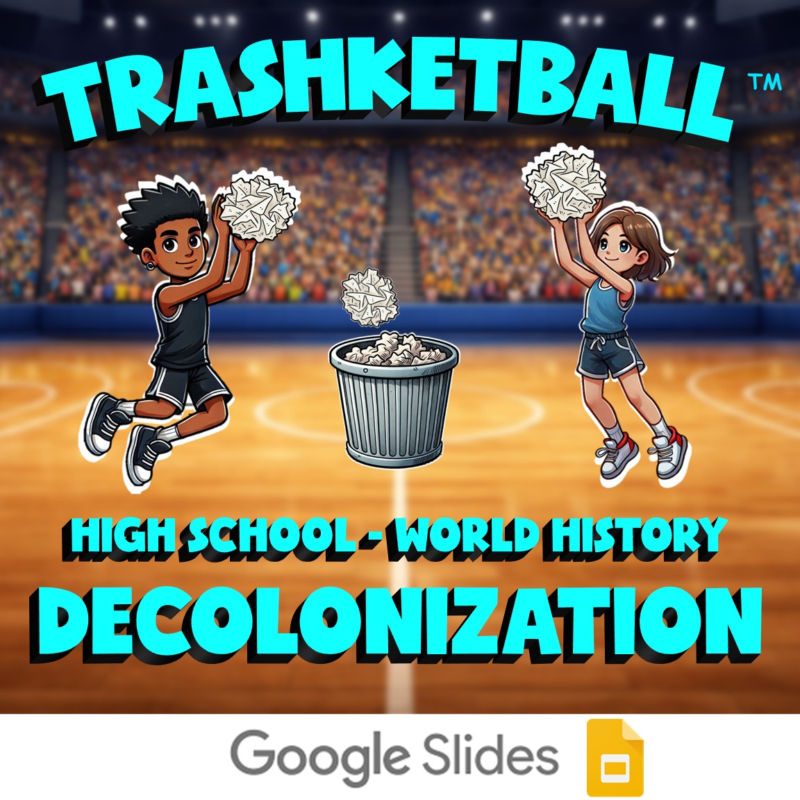Decolonization TRASHKETBALL Game - No Prep World History Review Activity