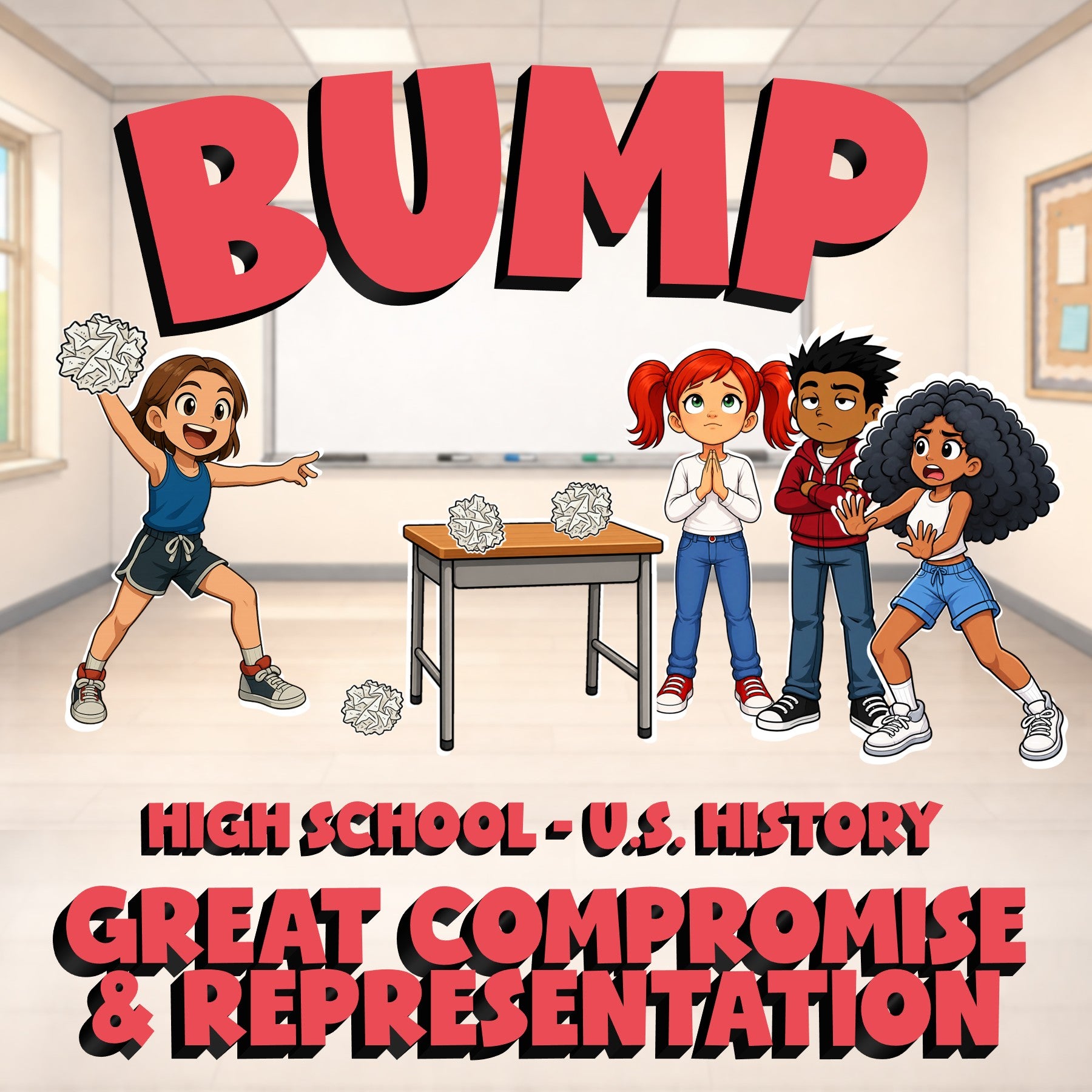 Great Compromise & Representation BUMP U.S. History Game - No Prep Review