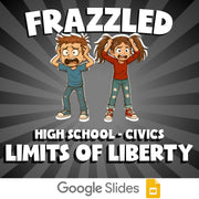 Limits of Liberty FRAZZLED Civics Game - No Prep Review Activity