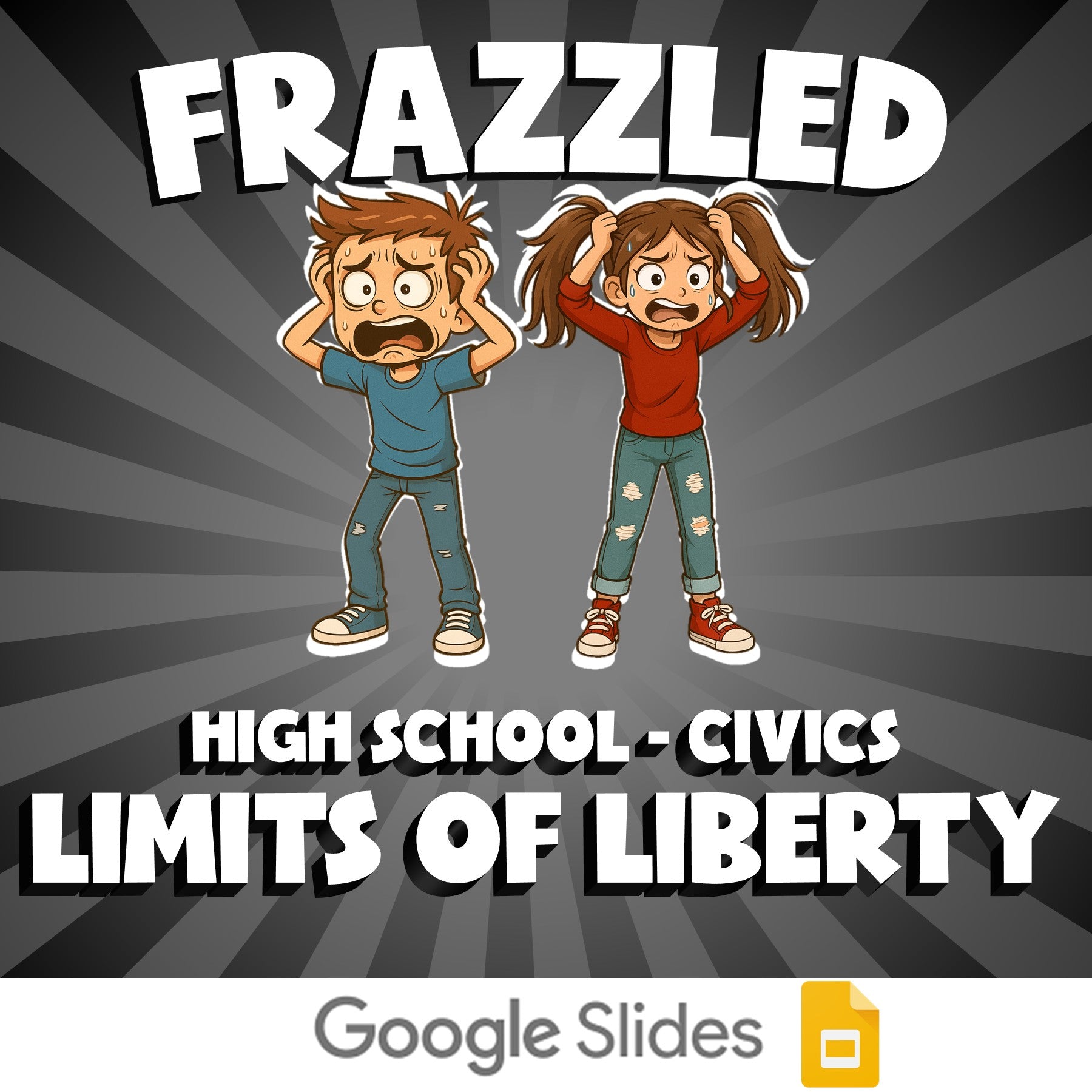 Limits of Liberty FRAZZLED Civics Game - No Prep Review Activity