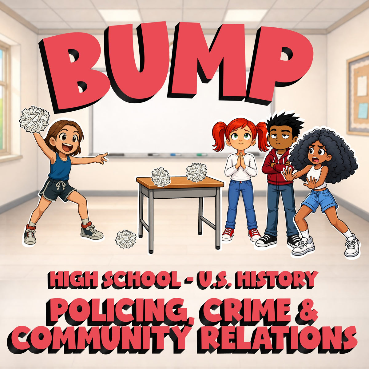 Policing, Crime & Community Relations BUMP U.S. History Game - No Prep Review