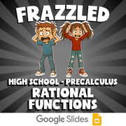Rational Functions FRAZZLED Math Game - No Prep PreCalculus Review Activity