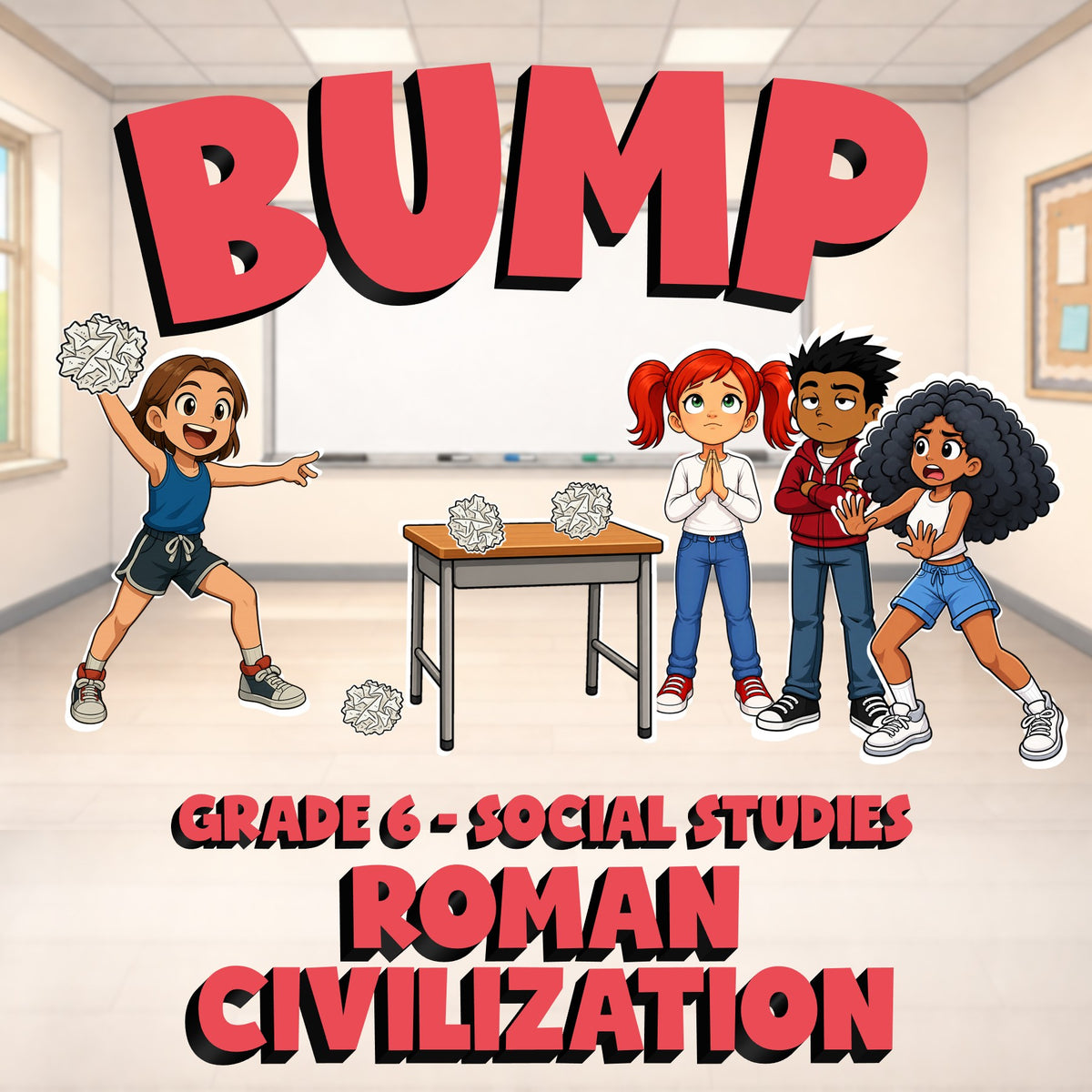 Roman Civilization BUMP Socials Game - No Prep Grade 6 Review Activity