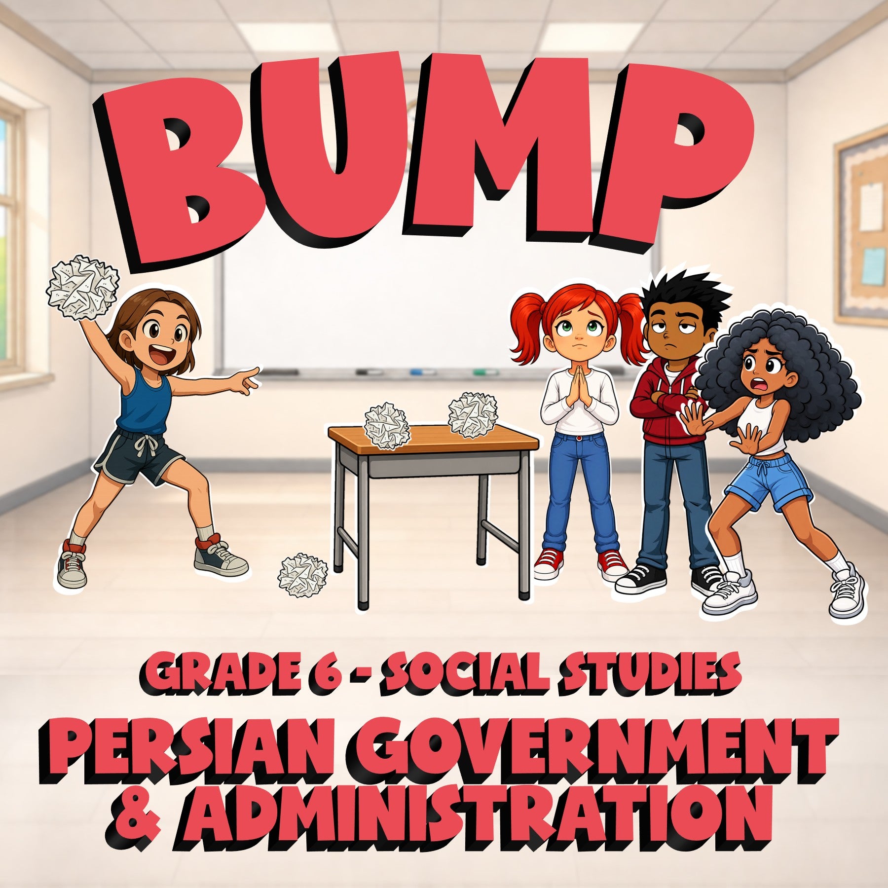 Persian Government & Administration BUMP Socials Game - No Prep Grade 6 Review
