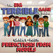Predictions from Models BIG TERRIBLE GAME - No Prep Grade 8 Math Review Activity