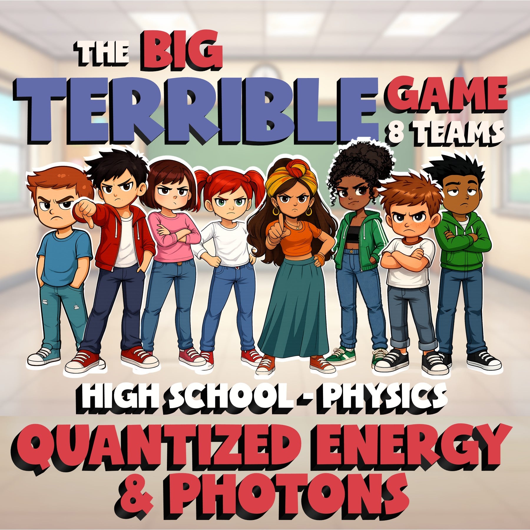 Quantized Energy & Photons BIG TERRIBLE GAME - No Prep Physics Science Review