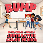 Subtractive Color Mixing BUMP Science Game - No Prep Physics Review Activity