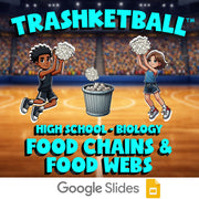 Food Chains & Food Webs TRASHKETBALL Science Game - No Prep Biology Review
