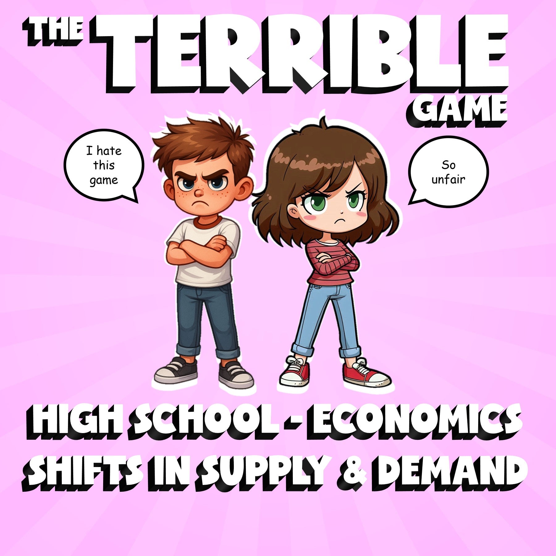 Shifts in Supply & Demand THE TERRIBLE GAME - No Prep Economics Review Activity