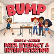 Data Literacy & Interpretation BUMP Science Game - No Prep Grade 6 Review
