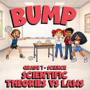 Scientific Theories vs Laws BUMP Science Game - No Prep Grade 7 Review Activity
