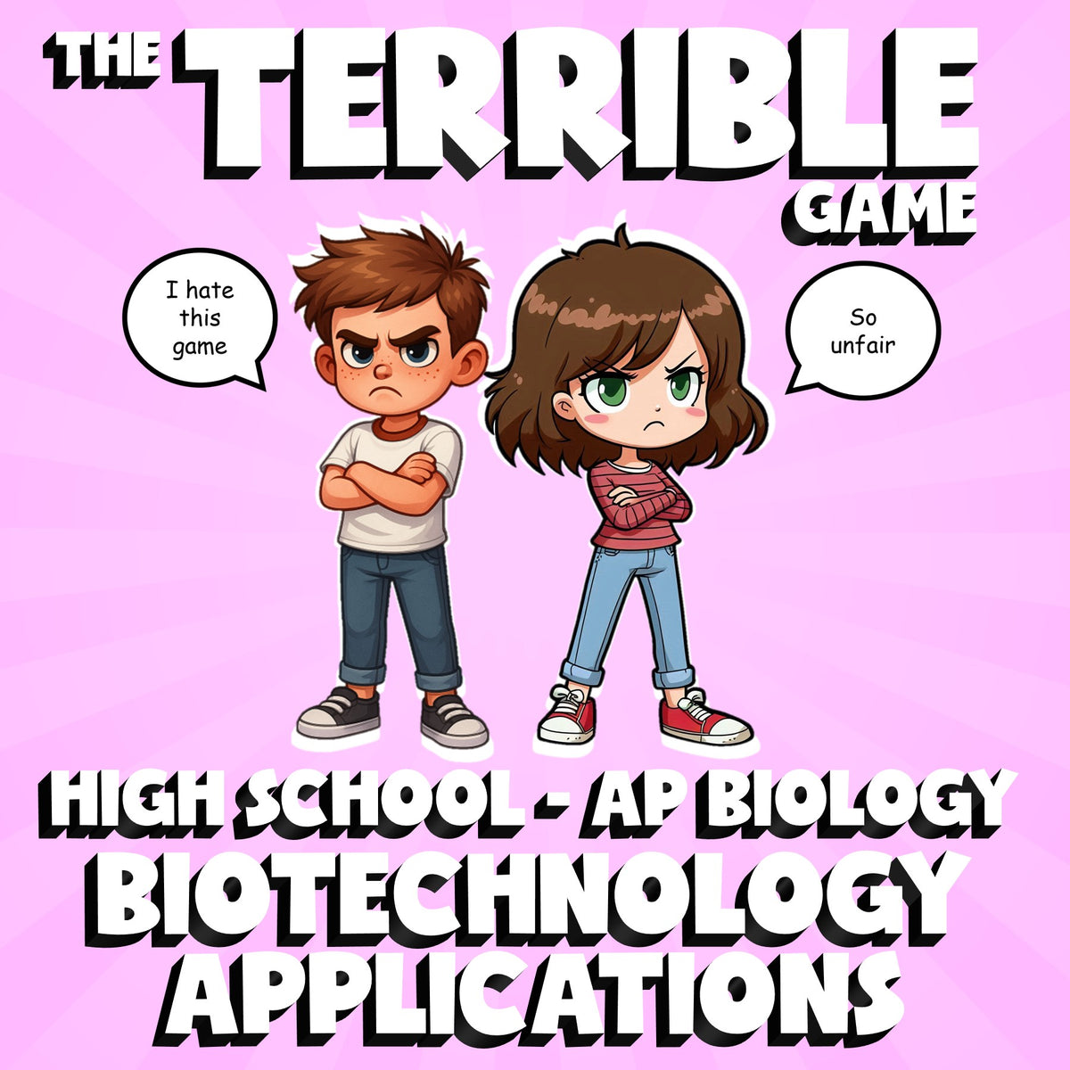 Biotechnology Applications THE TERRIBLE GAME - No Prep AP Biology Science Review