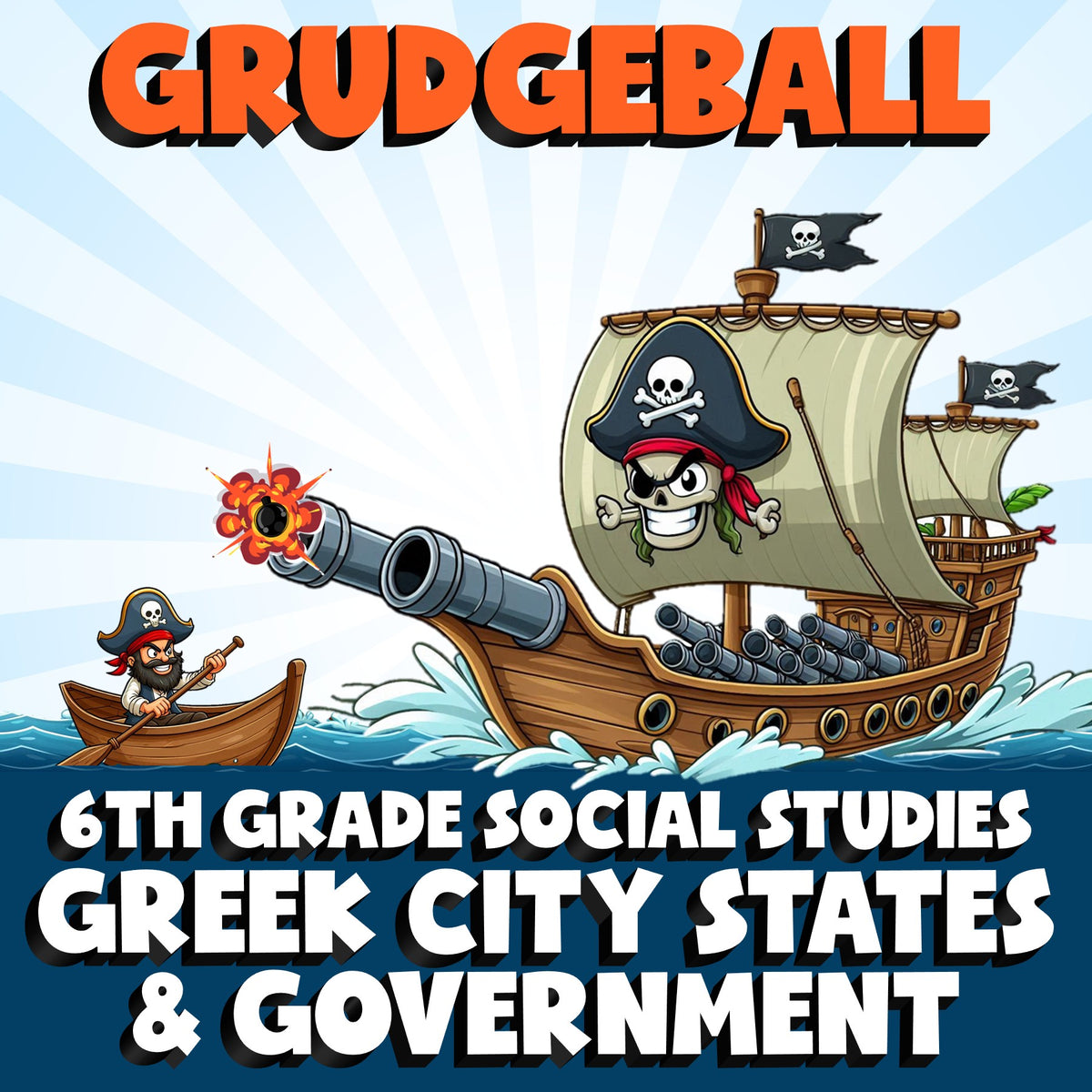Greek City States & Government GRUDGEBALL Socials Game - No Prep Grade 6 Review
