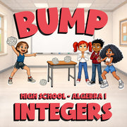 Integers BUMP Math Game - No Prep Algebra 1 Review Activity