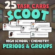 Periods & Groups SCOOT TASK CARDS Science Game - No Prep Chemistry Review