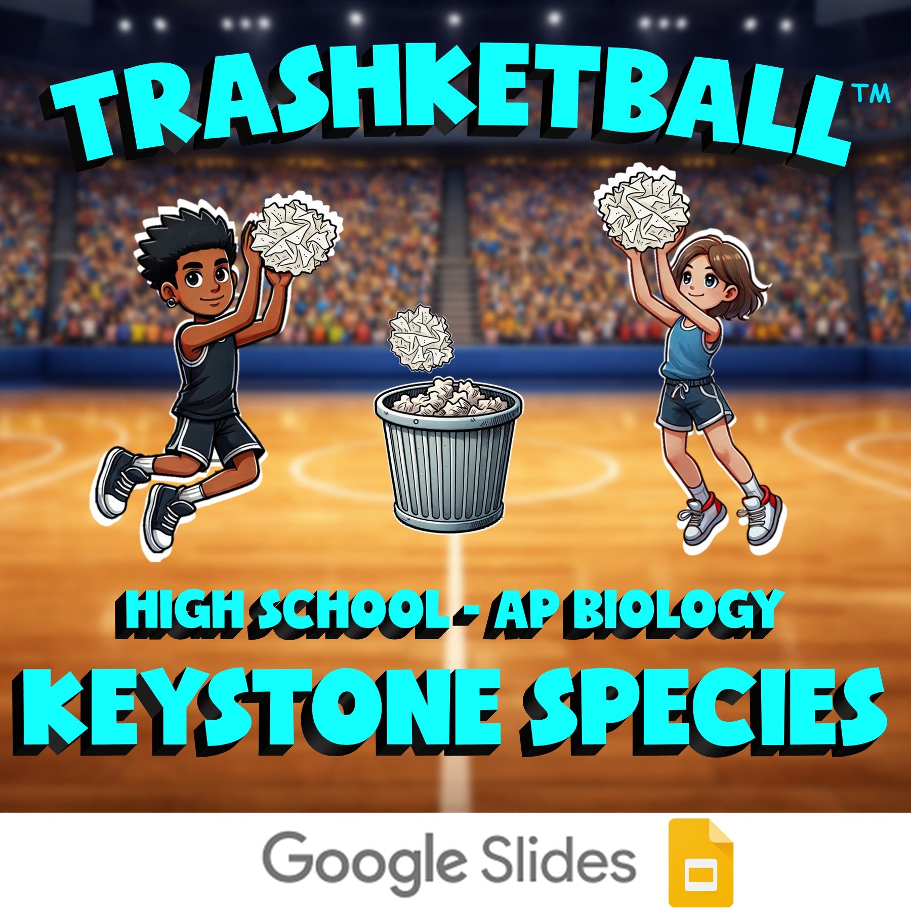 Keystone Species TRASHKETBALL Science Game - No Prep AP Biology Review Activity