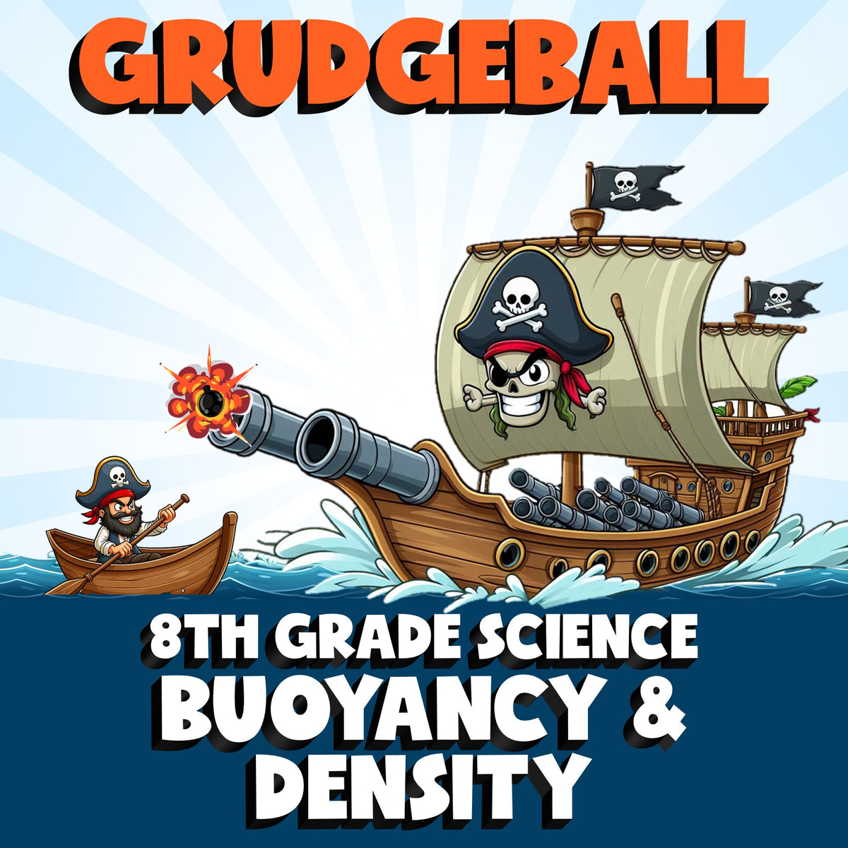 Buoyancy & Density GRUDGEBALL Science Game - No Prep Grade 8 Review Activity