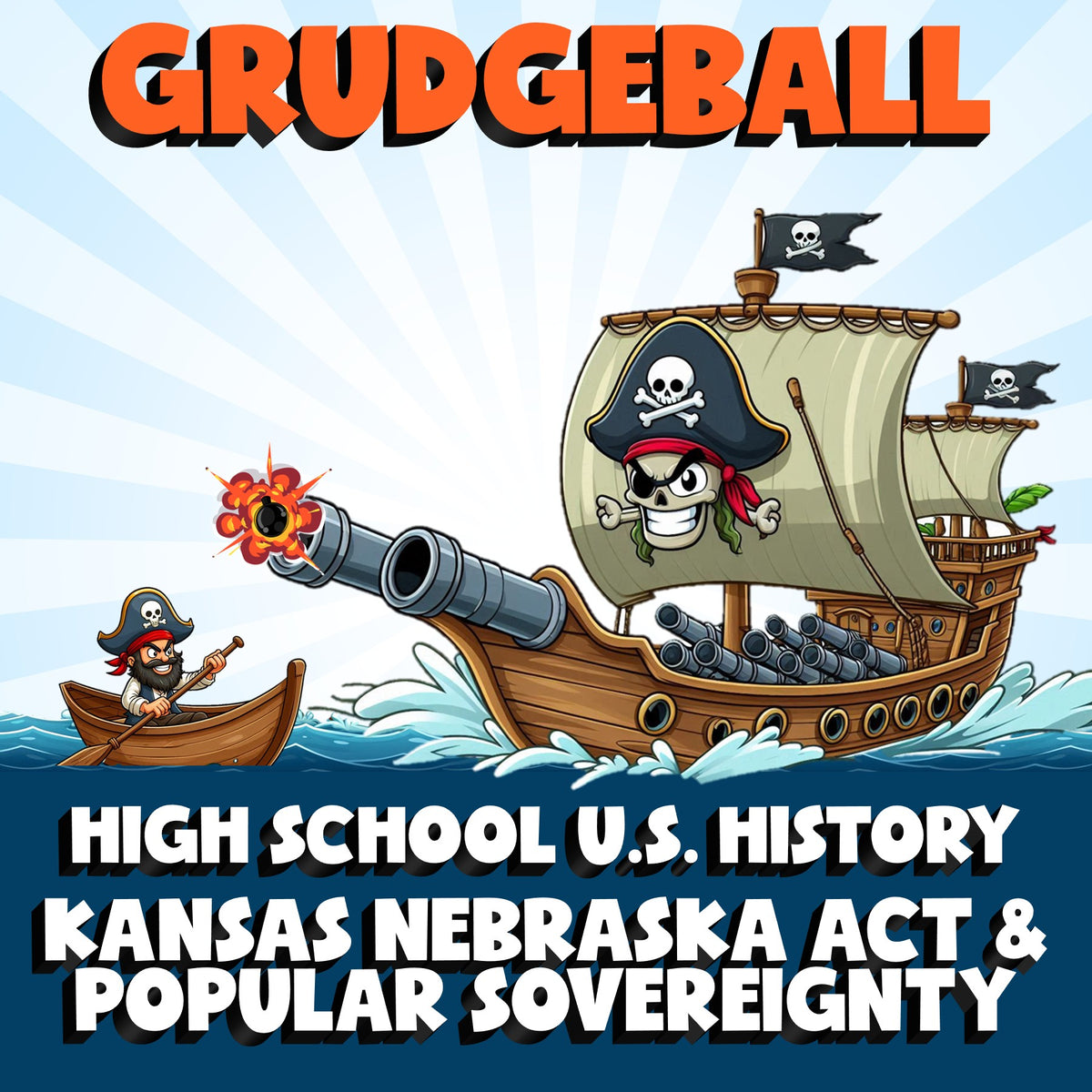 Kansas Nebraska Act & Popular Sovereignty GRUDGEBALL U.S. History Game - No Prep