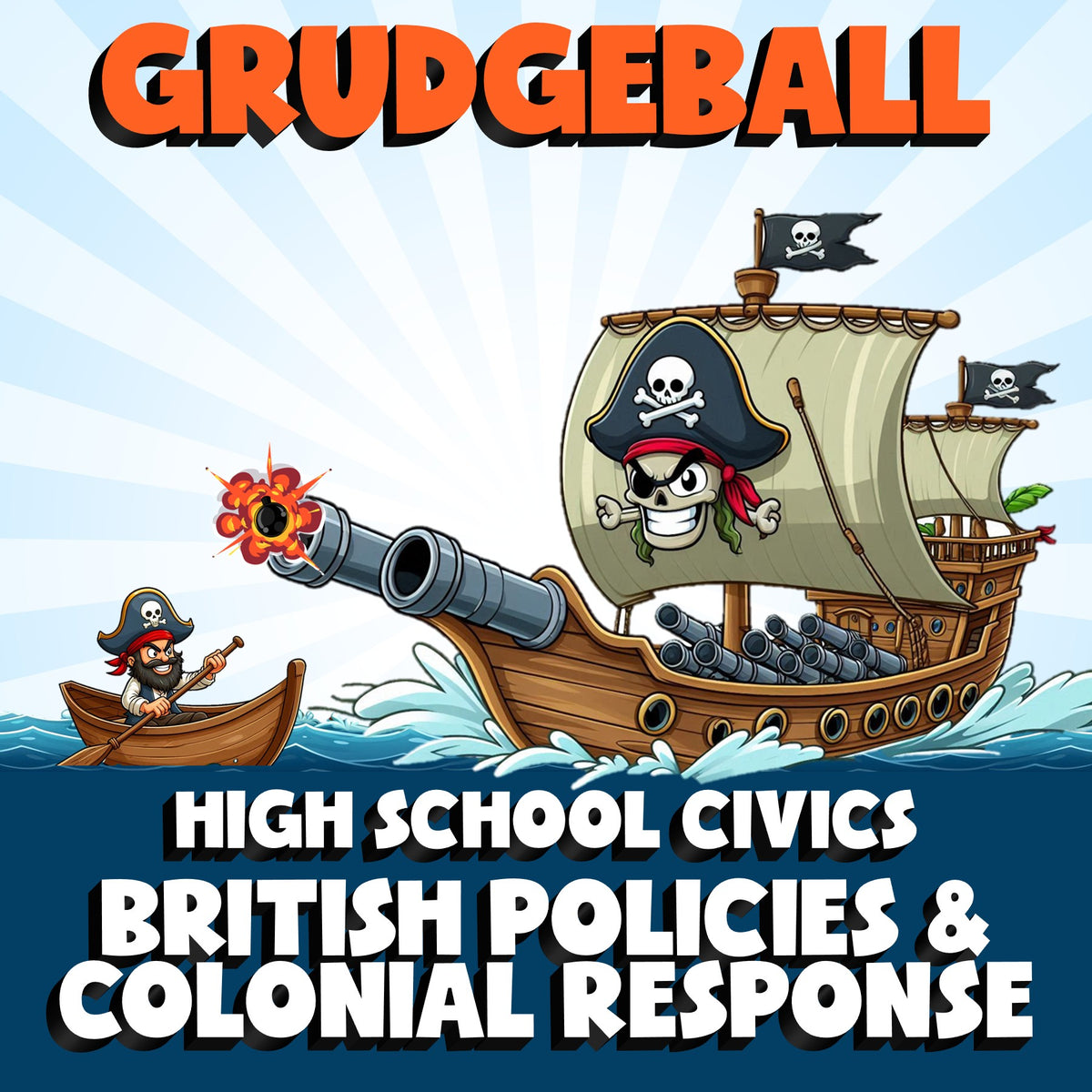 British Policies & Colonial Response GRUDGEBALL Civics Game - No Prep Review