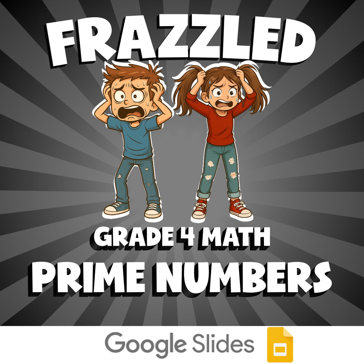 Prime Numbers FRAZZLED Math Game - No Prep Grade 4 Review Activity