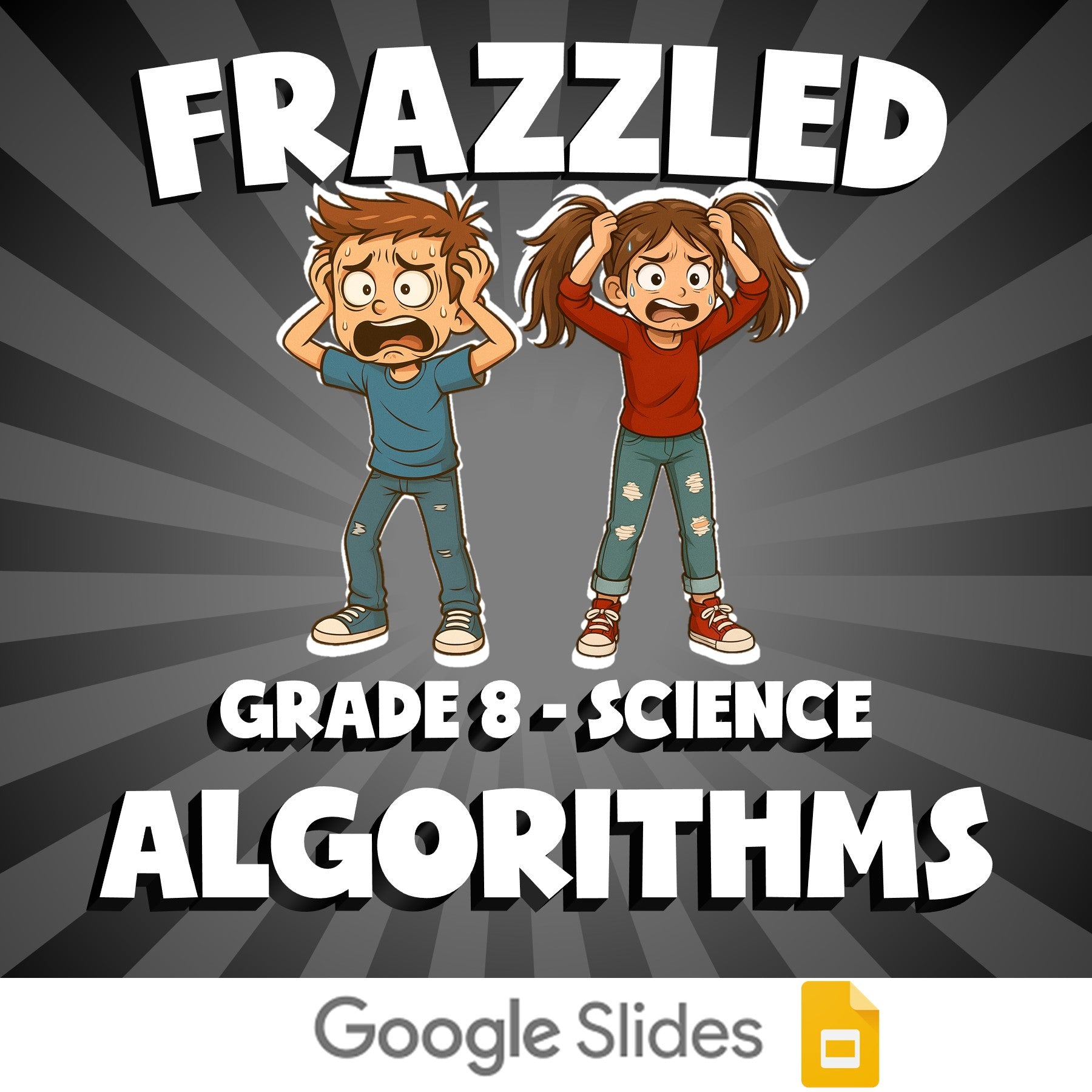 Algorithms FRAZZLED Science Game - No Prep Grade 8 Review Activity
