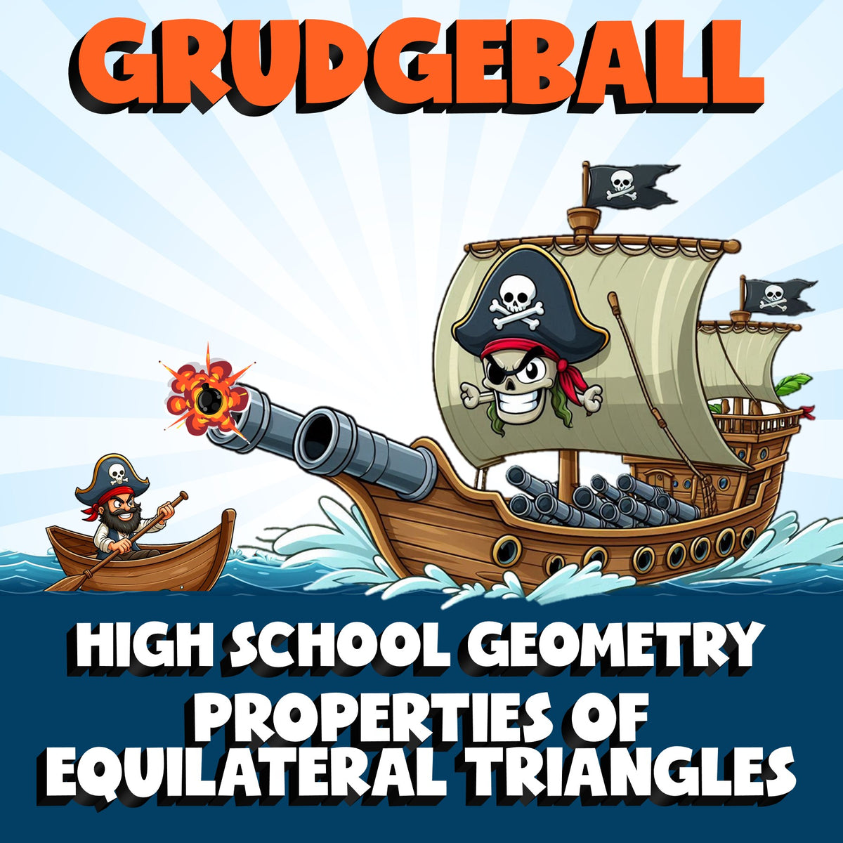 Properties of Equilateral Triangles GRUDGEBALL Math Game - No Prep Geometry