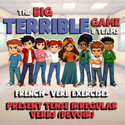 Present tense irregular verbs (devoir) BIG TERRIBLE GAME - French Exercise
