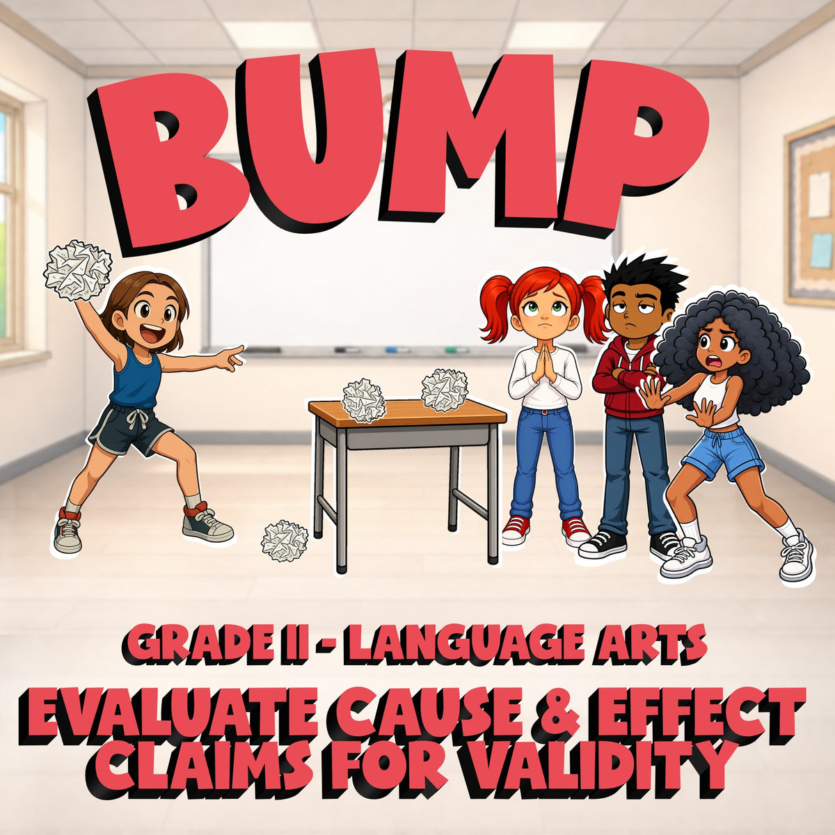Evaluate Cause & Effect Claims for Validity BUMP ELA Game - No Prep Grade 11