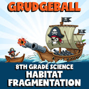 Habitat Fragmentation GRUDGEBALL Science Game - No Prep Grade 8 Review Activity