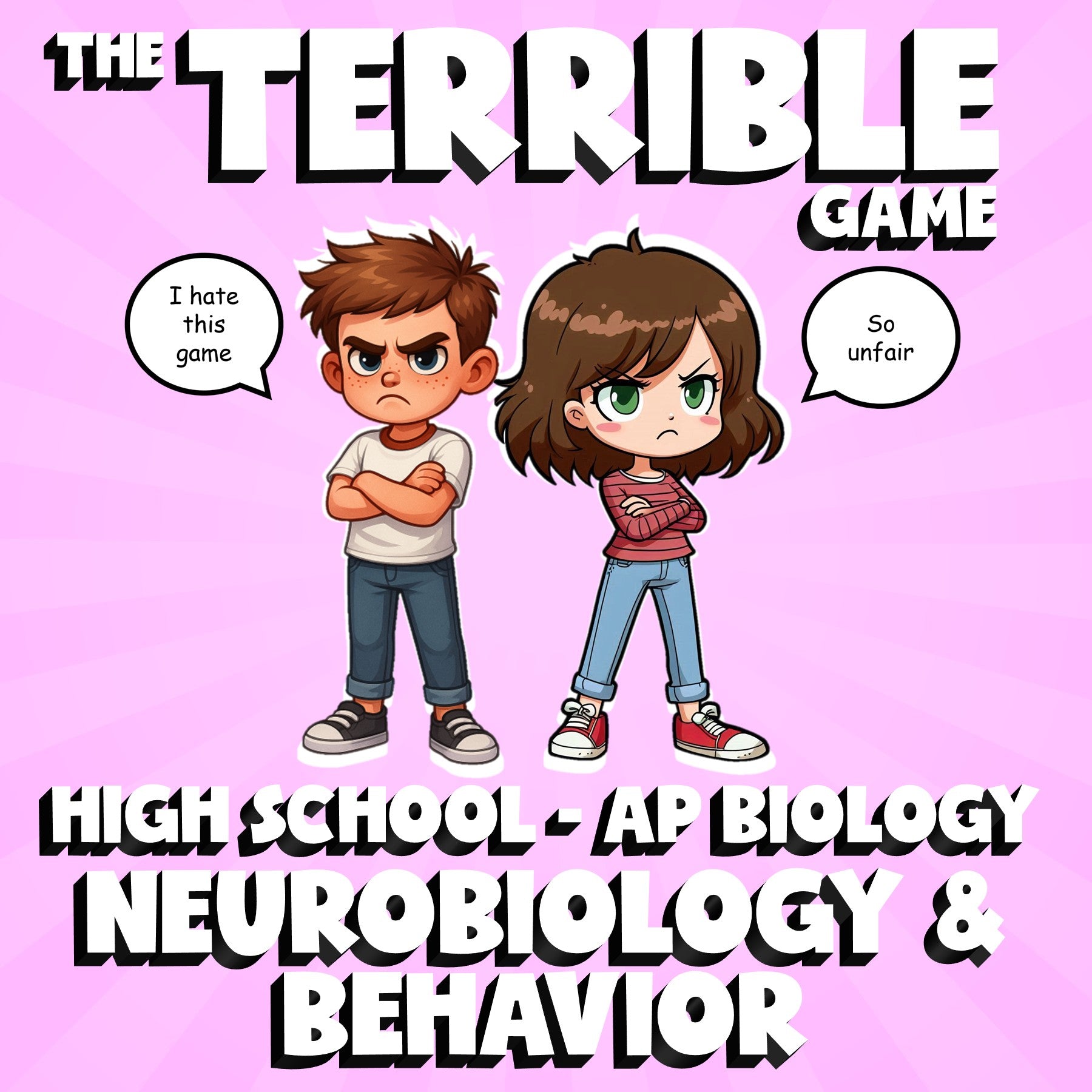 Neurobiology & Behavior THE TERRIBLE GAME - No Prep AP Biology Science Review