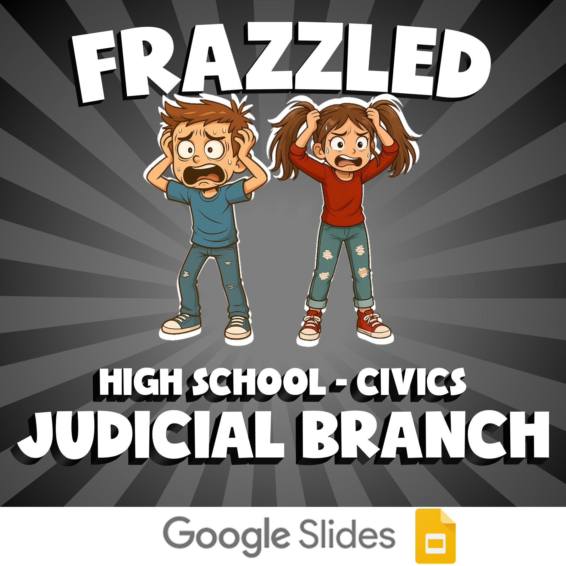 Judicial Branch FRAZZLED Civics Game - No Prep Review Activity