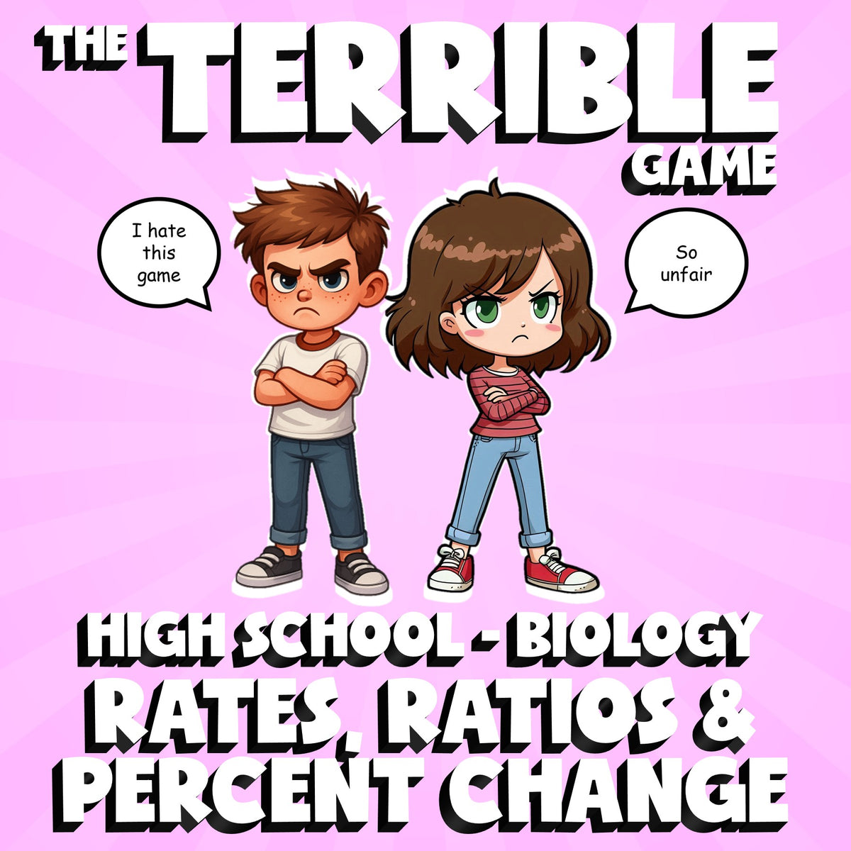 Rates, Ratios & Percent Change THE TERRIBLE GAME - Biology Science Review