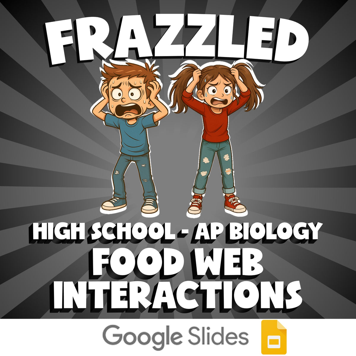 Food Web Interactions FRAZZLED Science Game - No Prep AP Biology Review Activity