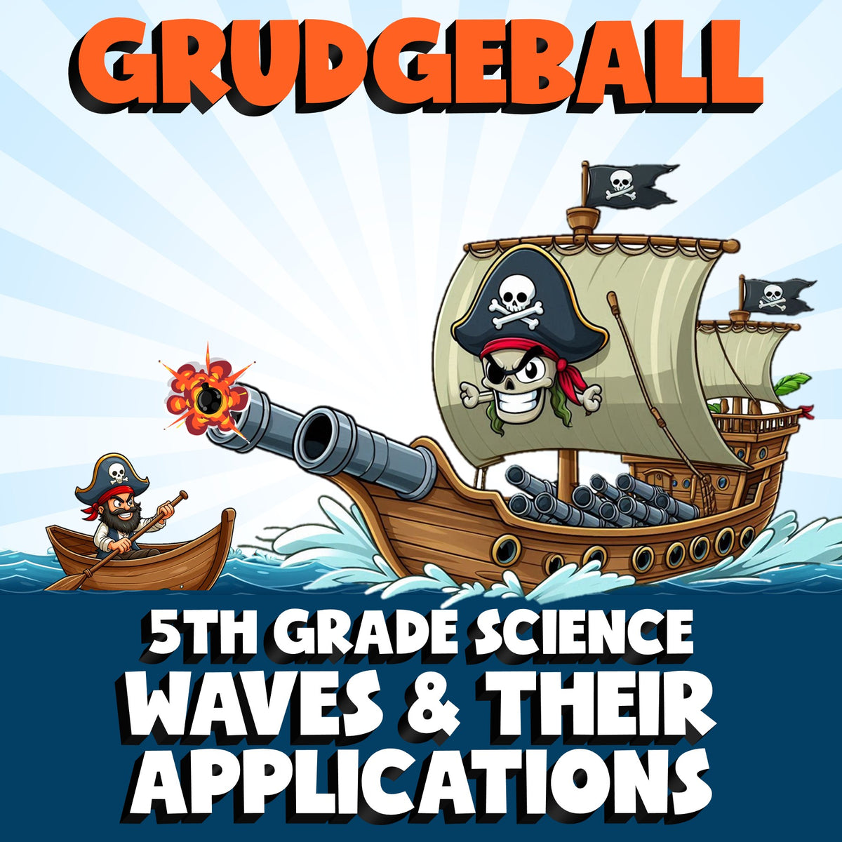 Waves & Their Applications GRUDGEBALL Science Game - No Prep Grade 5 Review