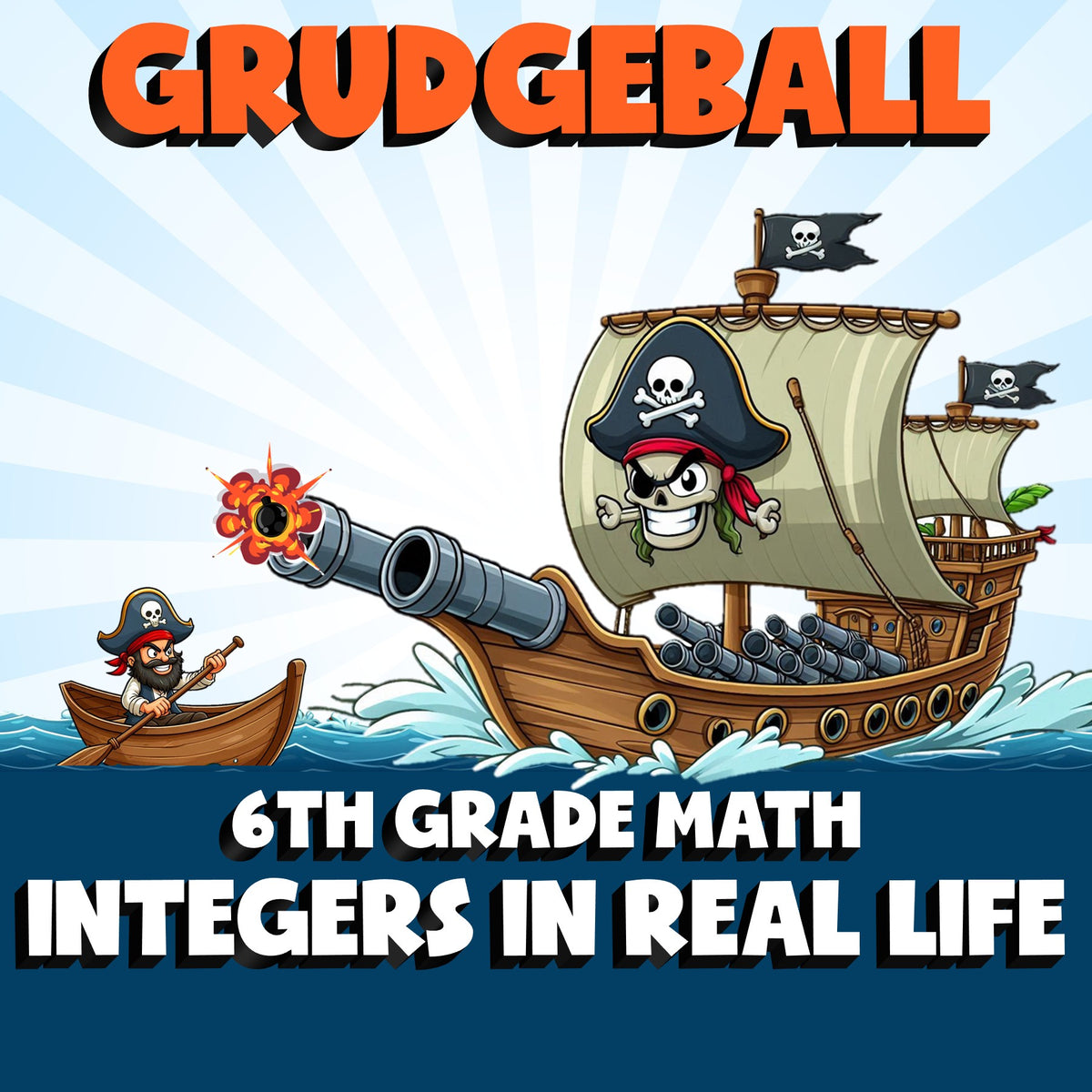 Integers in Real Life GRUDGEBALL Math Game - No Prep Grade 6 Review Activity