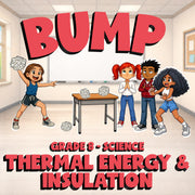 Thermal Energy & Insulation BUMP Science Game - No Prep Grade 8 Review Activity