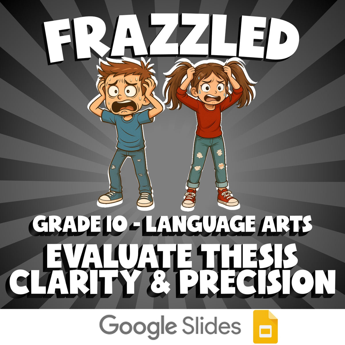Evaluate Thesis Clarity & Precision FRAZZLED ELA Game - No Prep Grade 10 Review