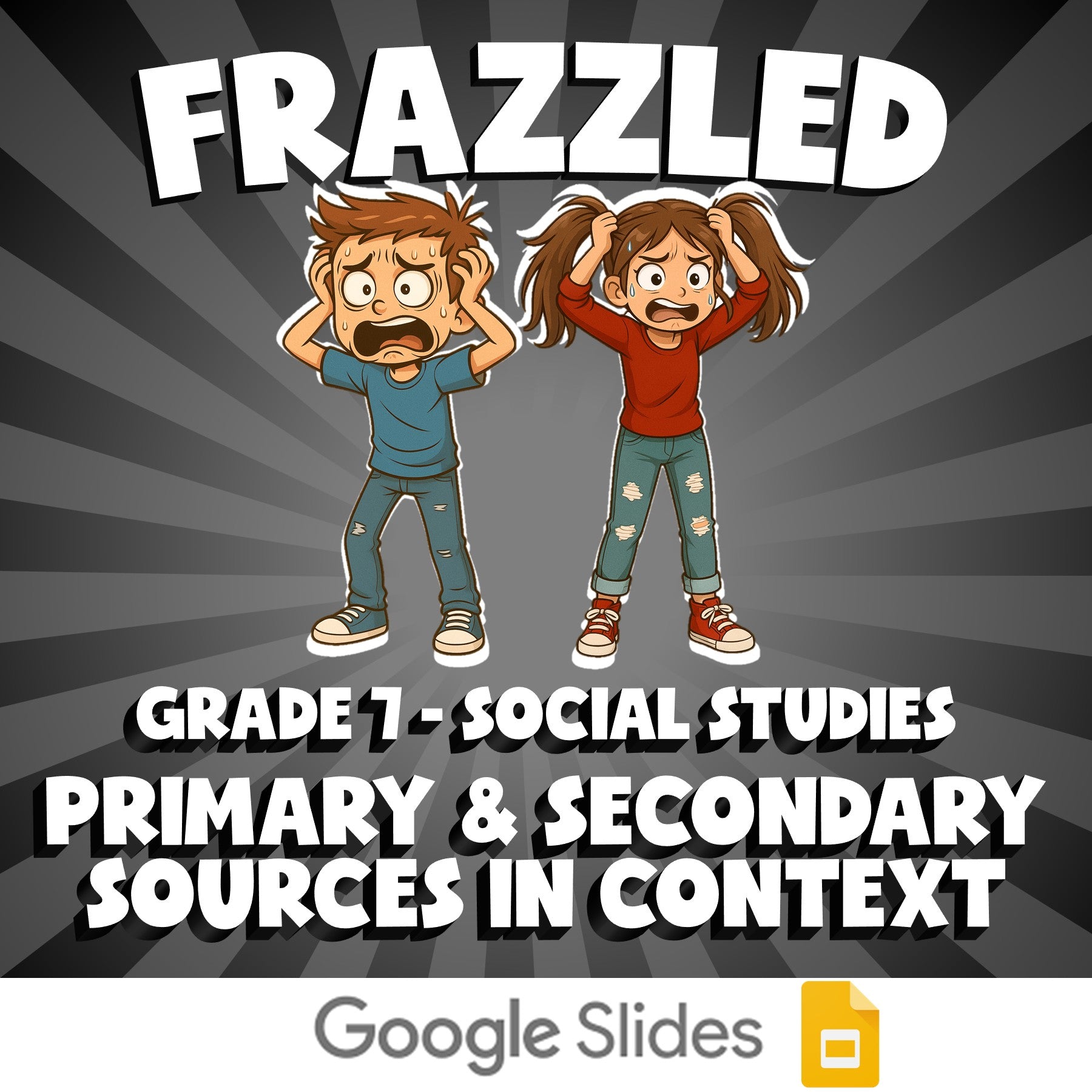 Primary & Secondary Sources in Context FRAZZLED Socials Game - No Prep Grade 7