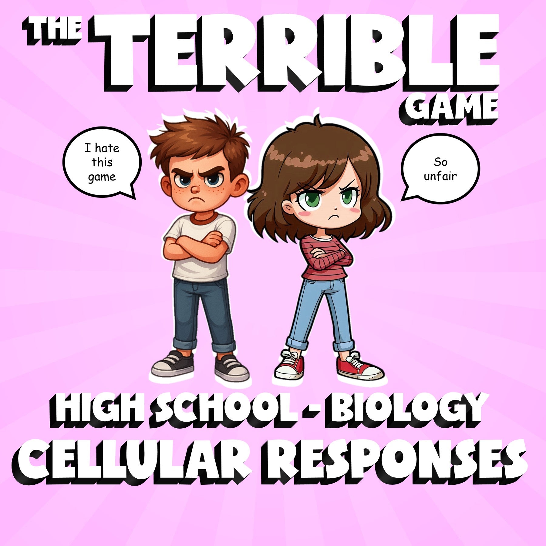 Cellular Responses THE TERRIBLE GAME - No Prep Biology Science Review Activity