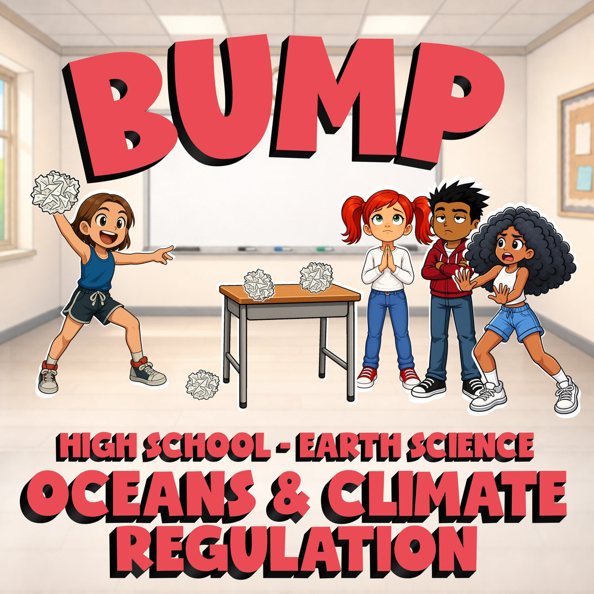 Oceans & Climate Regulation BUMP Game - No Prep Earth Science Review Activity