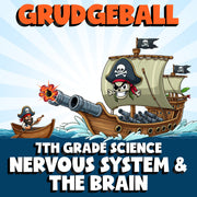 Nervous System & the Brain GRUDGEBALL Science Game - No Prep Grade 7 Review