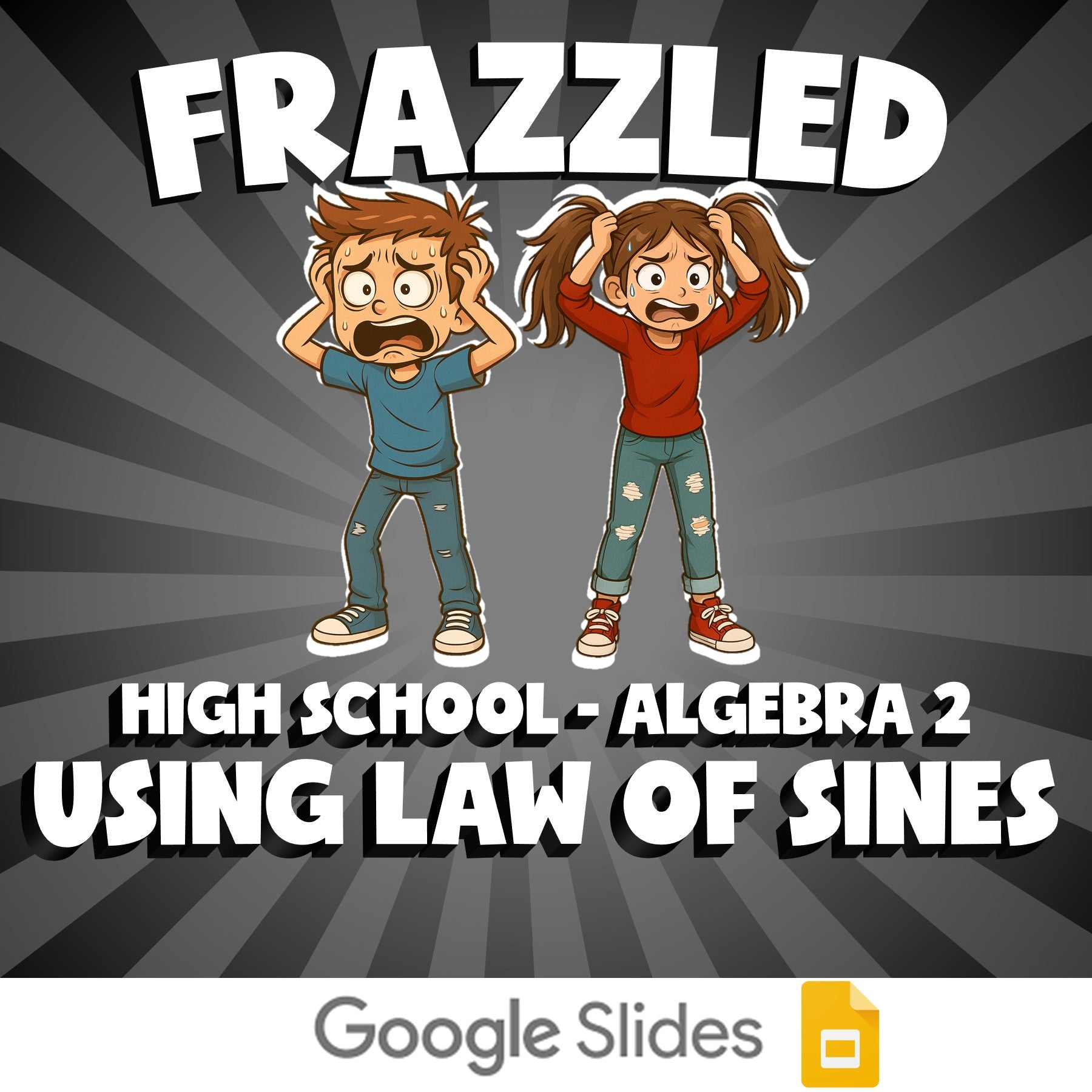Using Law of Sines FRAZZLED Math Game - No Prep Algebra 2 Review Activity